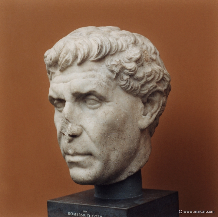 1637.jpg - 1637: Virgil 70-19 BC. Roman bust c. 20 BC. Ny Carlsberg Glyptotek, Copenhagen.