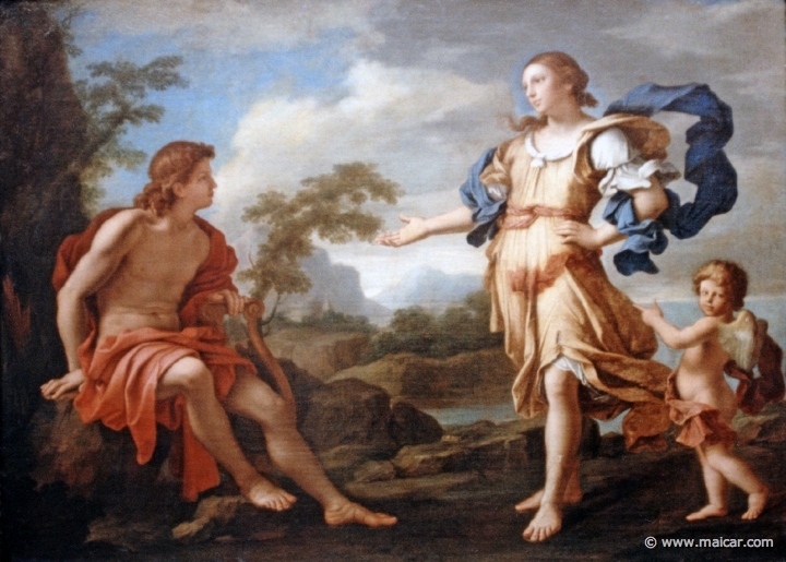 2235.jpg - 2235: Giovanni D. Cerrini 1609-81: Apollo und die Cumäische Sibylle. Gemälde Galerie Kulturforum, Berlin.