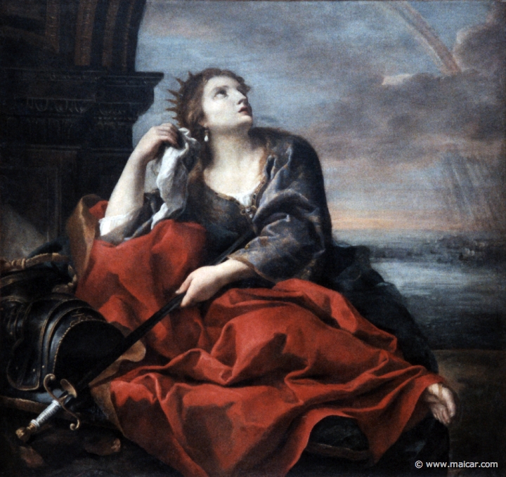4534.jpg - 4533: Sacchi Andrea 1599-1661: Didon abandonnée ou Didon sur le bûcher. Musée des beaux arts, Caen.