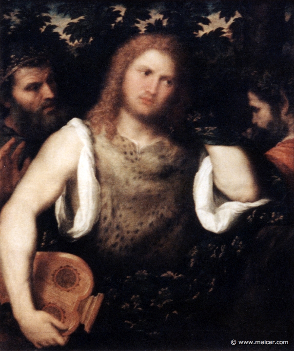 4713.jpg - 4713: Paris Bordon 1500-1571: Apollo zwischen Marsyas und Midas, gegen 1530. Gemäldegalerie Alte Meister, Dresden.
