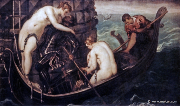 4718.jpg - 4718: Tintoretto (eigentlich Jacopo Robusti) 1518-1594: Die Rettung der Arsinoë, nach 1560. Gemäldegalerie Alte Meister, Dresden.