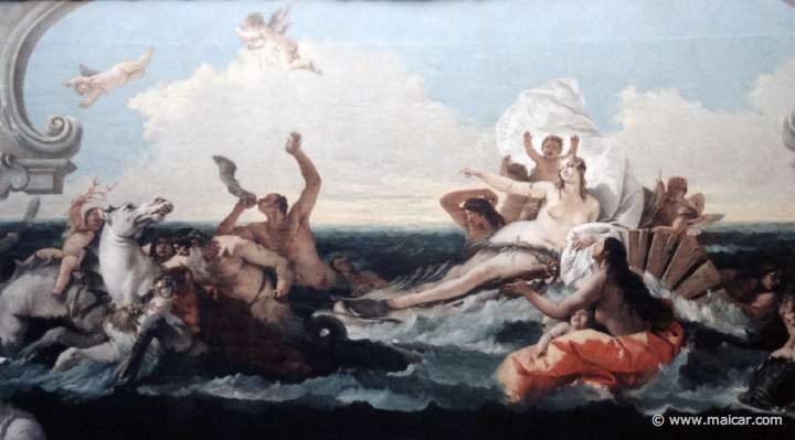 4726.jpg - 4726: Giovanni Battista Tiepolo 1696-1770: Der Triumph der Amphitrite, um 1740. Gemäldegalerie Alte Meister, Dresden.
