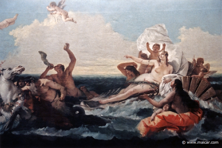4727.jpg - 4727: Giovanni Battista Tiepolo 1696-1770: Der Triumph der Amphitrite, um 1740. Gemäldegalerie Alte Meister, Dresden.