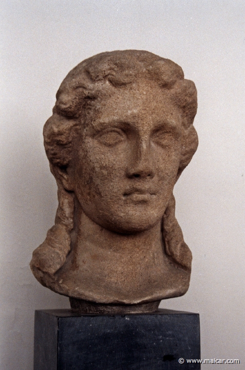 6230.jpg - 6230: Head of Apollo Kitharodos (playing the guitar), 4C BC. National Archaeological Museum, Athens.