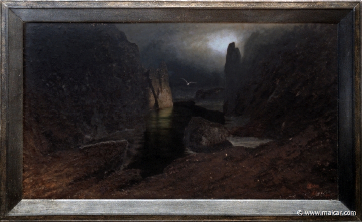 7534.jpg - 7534: Karl Wilhelm Diefenbach 1851-1913: Landscape 4. Museo Diefenbach Certosa di Capri.