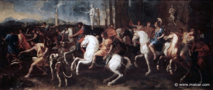 9806.jpg - 9806: Nicolas Poussin 1594-1665: La caza de Meleagro. Museo Nacional del Prado, Madrid.