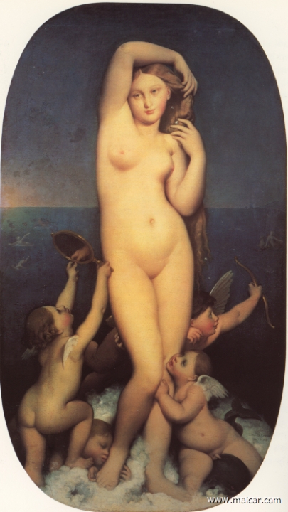 ingres002.jpg - ingres002: Jean Auguste Dominique Ingres (1780-1867)Venus Anadyomene (1848).