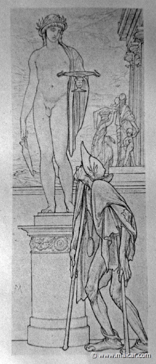 2907.jpg - 2907: Drawn by Sir Frederick Leighton. Reproduced in Héliogravure by Boussod and Valadon.Philip Gilbert Hamerton, Man In Art (Macmillan and Co., London & New York 1892).