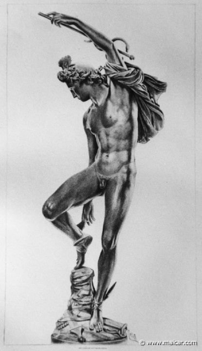 2908.jpg - 2908: Bronze statue by Rude. Hyalograph drawn by G. de Roton (Louvre).Philip Gilbert Hamerton, Man In Art (Macmillan and Co., London & New York 1892).