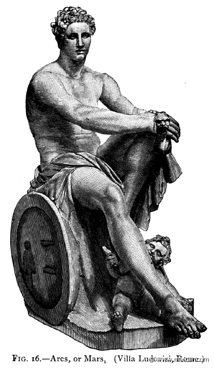 mur016.jpg - mur016: Ares Ludovisi.Alexander S. Murray, Manual of Mythology (1898).