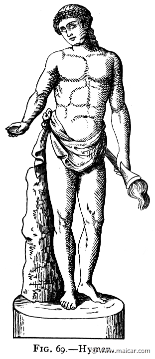 mur069.jpg - mur069: Hymenaeus.Alexander S. Murray, Manual of Mythology (1898).