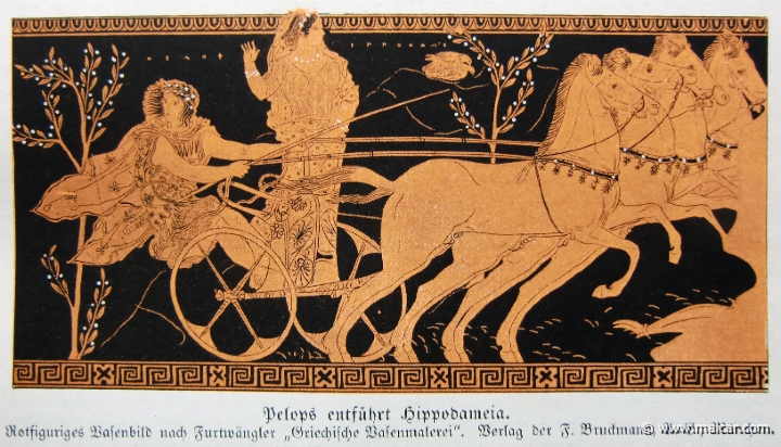pflugk229.jpg - pflugk229: Pelops entführt Hippodameia. Rotfiguriges Vasenbild. J.v.Pflugk-Harttung, Weltgeshichte, Band 1: Altertum ( Verlag von Ullstein & Co, Berlin, 1910).