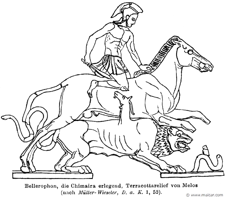 RI.1-0770.jpg - RI.1-0770: Bellerophon fighting the Chimera.Wilhelm Heinrich Roscher (Göttingen, 1845- Dresden, 1923), Ausfürliches Lexikon der griechisches und römisches Mythologie, 1884.