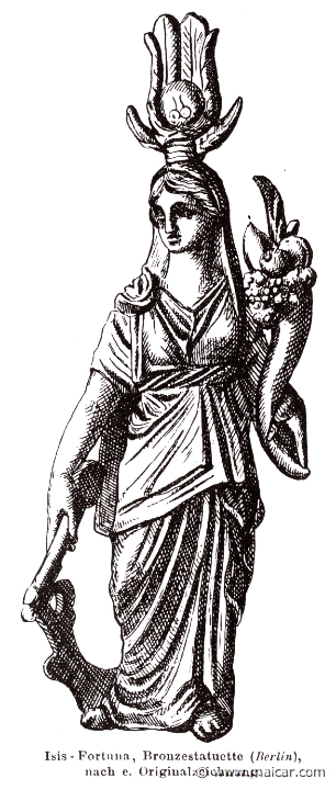 RI.2-1531.jpg - RI.2-1531: Isis-Fortuna with horn of plenty. Bronze statuette.Wilhelm Heinrich Roscher (Göttingen, 1845- Dresden, 1923), Ausfürliches Lexikon der griechisches und römisches Mythologie, 1884.