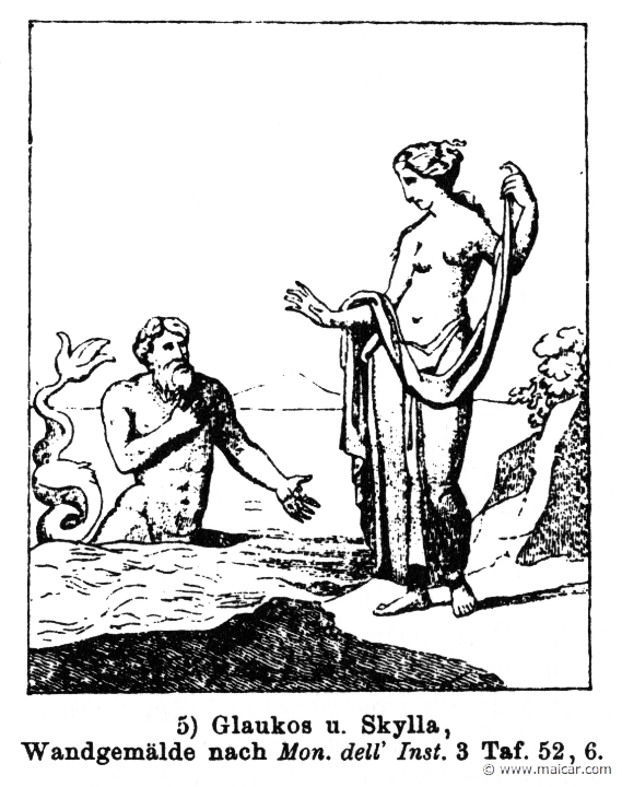 RI.2-1684.jpg - RI.2-1684: Glaucus and Scylla.Wilhelm Heinrich Roscher (Göttingen, 1845- Dresden, 1923), Ausfürliches Lexikon der griechisches und römisches Mythologie, 1884.