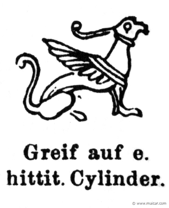 RI.2-1752.jpg - RI.2-1752: Griffin.Wilhelm Heinrich Roscher (Göttingen, 1845- Dresden, 1923), Ausfürliches Lexikon der griechisches und römisches Mythologie, 1884.