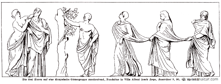 RI.2-2731.jpg - RI.2-2731: Three Horae.Wilhelm Heinrich Roscher (Göttingen, 1845- Dresden, 1923), Ausfürliches Lexikon der griechisches und römisches Mythologie, 1884.