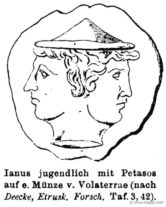 RII.1-0051b.jpg - RII.1-0051b: Janus.Wilhelm Heinrich Roscher (Göttingen, 1845- Dresden, 1923), Ausfürliches Lexikon der griechisches und römisches Mythologie, 1884.