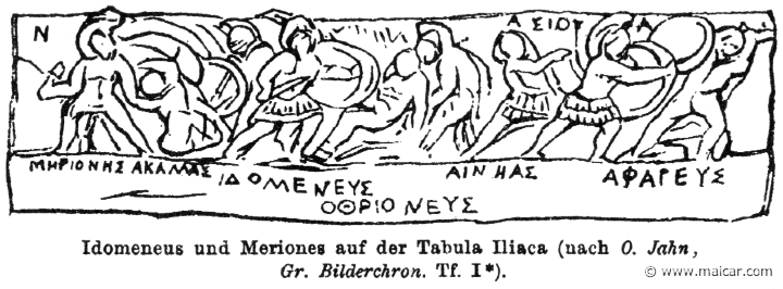 RII.1-0107.jpg - RII.1-0107: Idomeneus and Meriones.Wilhelm Heinrich Roscher (Göttingen, 1845- Dresden, 1923), Ausfürliches Lexikon der griechisches und römisches Mythologie, 1884.