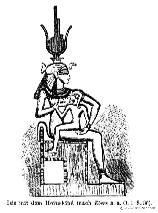 RII.1-0368.jpg - RII.1-0368: Isis with Horus.Wilhelm Heinrich Roscher (Göttingen, 1845- Dresden, 1923), Ausfürliches Lexikon der griechisches und römisches Mythologie, 1884.