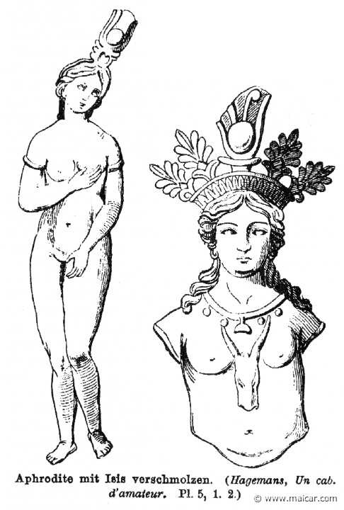 RII.1-0495.jpg - RII.1-0495: Isis as Aphrodite.Wilhelm Heinrich Roscher (Göttingen, 1845- Dresden, 1923), Ausfürliches Lexikon der griechisches und römisches Mythologie, 1884.