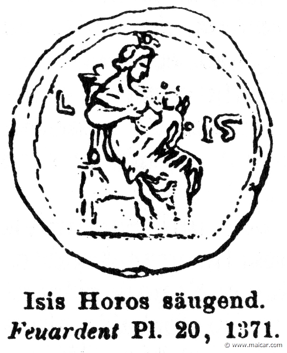 RII.1-0507.jpg - RII.1-0507: Isis nursing Horus.Wilhelm Heinrich Roscher (Göttingen, 1845- Dresden, 1923), Ausfürliches Lexikon der griechisches und römisches Mythologie, 1884.