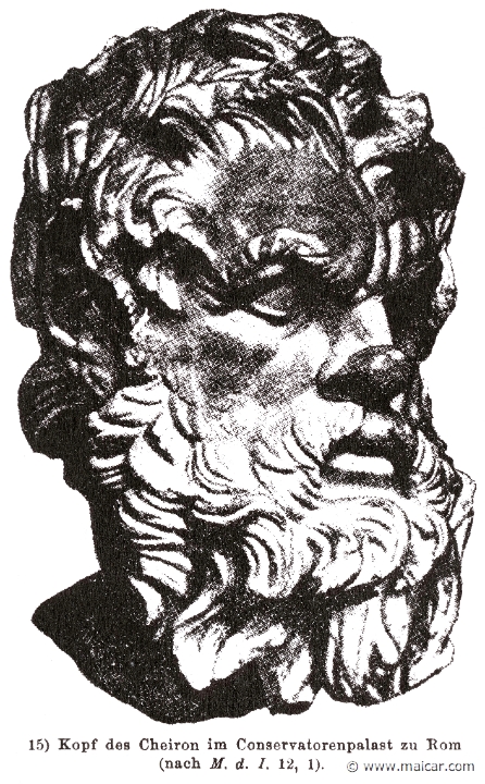 RII.1-1083.jpg - RII.1-1083: Head of Chiron, the Centaur.Wilhelm Heinrich Roscher (Göttingen, 1845- Dresden, 1923), Ausfürliches Lexikon der griechisches und römisches Mythologie, 1884.