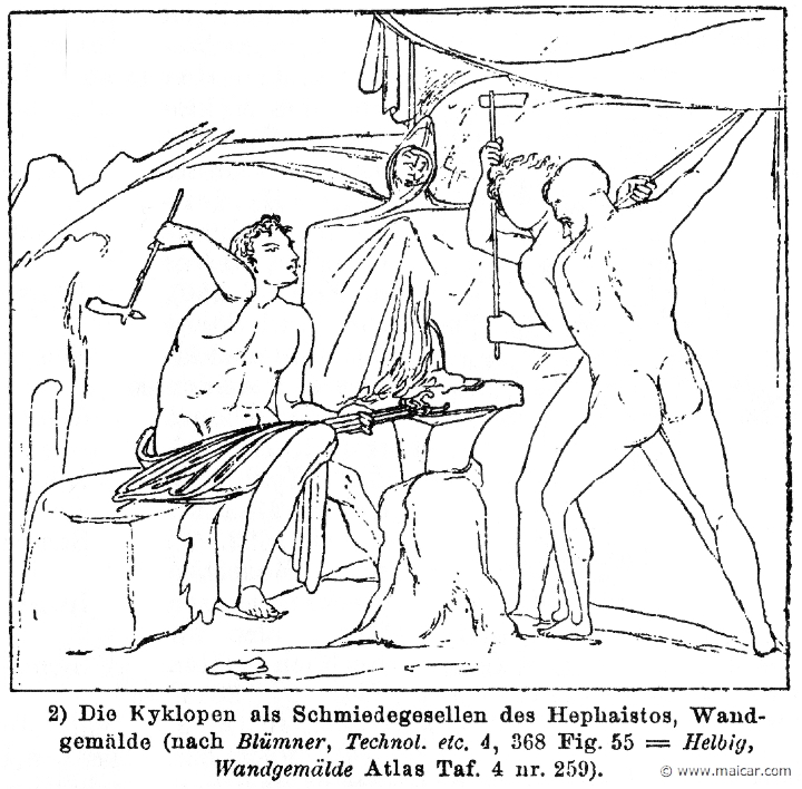 RII.1-1682.jpg - RII.1-1682: Cyclopes.Wilhelm Heinrich Roscher (Göttingen, 1845- Dresden, 1923), Ausfürliches Lexikon der griechisches und römisches Mythologie, 1884.