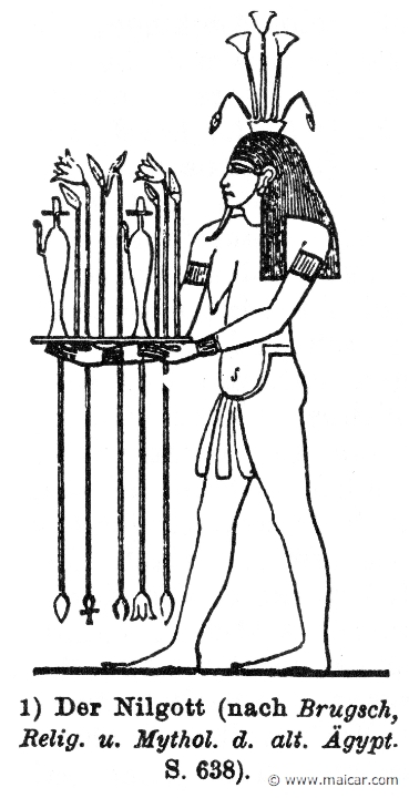 RIII.1-0095.jpg - RIII.1-0095: The god of the Nile.Wilhelm Heinrich Roscher (Göttingen, 1845- Dresden, 1923), Ausfürliches Lexikon der griechisches und römisches Mythologie, 1884.