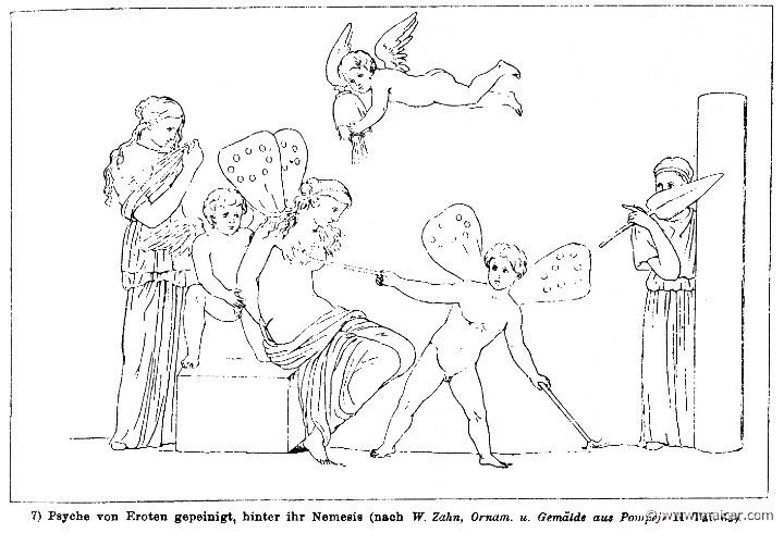 RIII.1-0161.jpg - RIII.1-0161: Psyche tortured by Cupids.Wilhelm Heinrich Roscher (Göttingen, 1845- Dresden, 1923), Ausfürliches Lexikon der griechisches und römisches Mythologie, 1884.