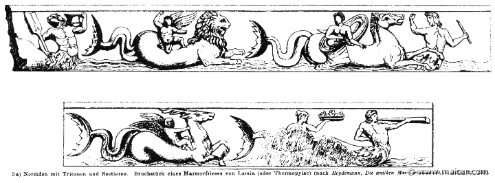 RIII.1-0232.jpg - RIII.1-0232: Nereids with Tritons and sea-creatures.Wilhelm Heinrich Roscher (Göttingen, 1845- Dresden, 1923), Ausfürliches Lexikon der griechisches und römisches Mythologie, 1884.