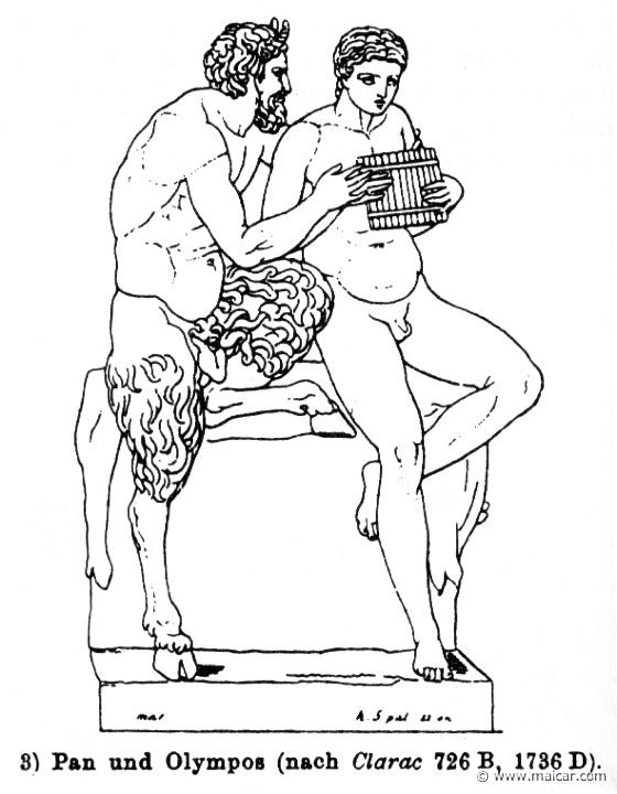 RIII.1-0864.jpg - RIII.1-0864: Pan and Olympus (otherwise Daphnis).Wilhelm Heinrich Roscher (Göttingen, 1845- Dresden, 1923), Ausfürliches Lexikon der griechisches und römisches Mythologie, 1884.