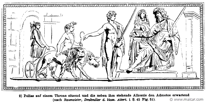 RIII.2-1859.jpg - RIII.2-1859: Pelias with Alcestis receive Admetus.Wilhelm Heinrich Roscher (Göttingen, 1845- Dresden, 1923), Ausfürliches Lexikon der griechisches und römisches Mythologie, 1884.