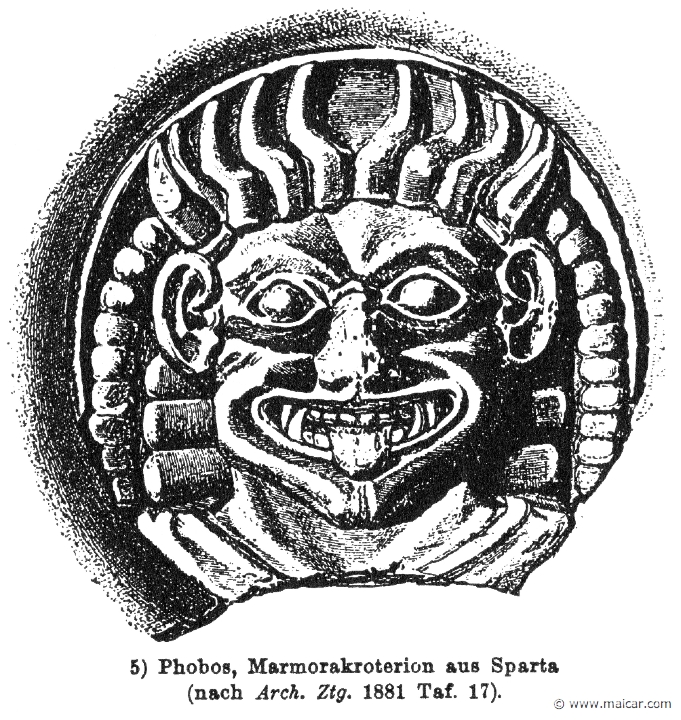 RIII.2-2391.jpg - RIII.2-2391: Phobos.Wilhelm Heinrich Roscher (Göttingen, 1845- Dresden, 1923), Ausfürliches Lexikon der griechisches und römisches Mythologie, 1884.