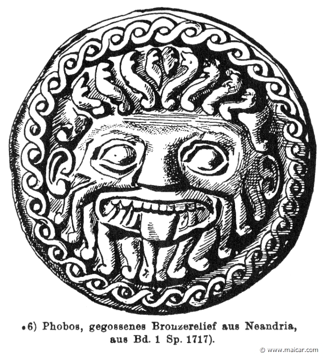 RIII.2-2391b.jpg - RIII.2-2391b: Phobos.Wilhelm Heinrich Roscher (Göttingen, 1845- Dresden, 1923), Ausfürliches Lexikon der griechisches und römisches Mythologie, 1884.