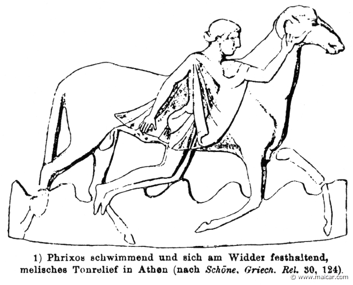 RIII.2-2463.jpg - RIII.2-2463: Phrixus and the ram.Wilhelm Heinrich Roscher (Göttingen, 1845- Dresden, 1923), Ausfürliches Lexikon der griechisches und römisches Mythologie, 1884.