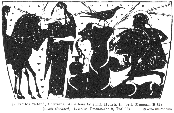 RIII.2-2726.jpg - RIII.2-2726: Troilus, Polyxena, and Achilles.Wilhelm Heinrich Roscher (Göttingen, 1845- Dresden, 1923), Ausfürliches Lexikon der griechisches und römisches Mythologie, 1884.
