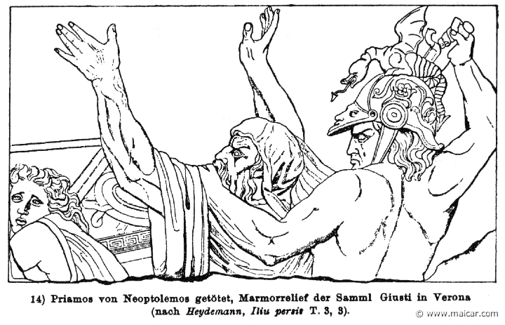 RIII.2-2966.jpg - RIII.2-2966: Neoptolemus killing Priam.Wilhelm Heinrich Roscher (Göttingen, 1845- Dresden, 1923), Ausfürliches Lexikon der griechisches und römisches Mythologie, 1884.