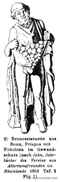RIII.2-2983.jpg - RIII.2-2983: Priapus with fruit.Wilhelm Heinrich Roscher (Göttingen, 1845- Dresden, 1923), Ausfürliches Lexikon der griechisches und römisches Mythologie, 1884.