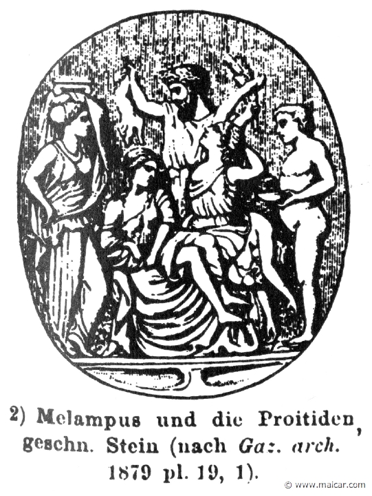 RIII.2-3009b.jpg - RIII.2-3009b: Melampus and the daughters of Proetus.Wilhelm Heinrich Roscher (Göttingen, 1845- Dresden, 1923), Ausfürliches Lexikon der griechisches und römisches Mythologie, 1884.