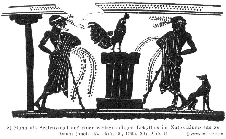 RIII.2-3218b.jpg - RIII.2-3218b: Soul-bird.Wilhelm Heinrich Roscher (Göttingen, 1845- Dresden, 1923), Ausfürliches Lexikon der griechisches und römisches Mythologie, 1884.