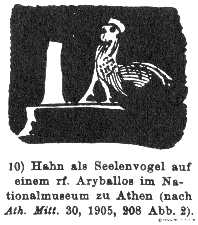 RIII.2-3219b.jpg - RIII.2-3219b: Soul-bird.Wilhelm Heinrich Roscher (Göttingen, 1845- Dresden, 1923), Ausfürliches Lexikon der griechisches und römisches Mythologie, 1884.