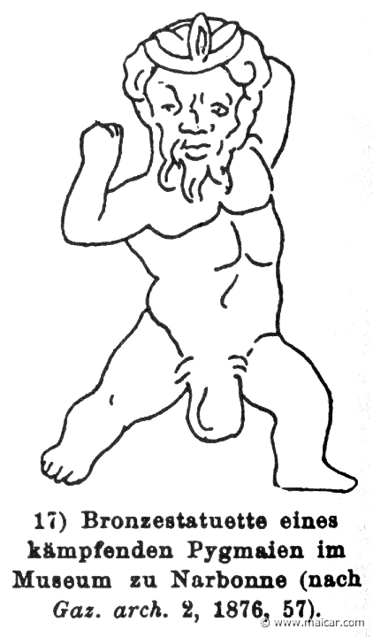 RIII.2-3304.jpg - RIII.2-3304: Pygmy.Wilhelm Heinrich Roscher (Göttingen, 1845- Dresden, 1923), Ausfürliches Lexikon der griechisches und römisches Mythologie, 1884.