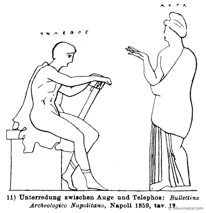 RV-0302.jpg - RV-0302: Telephus and Auge.Wilhelm Heinrich Roscher (Göttingen, 1845- Dresden, 1923), Ausfürliches Lexikon der griechisches und römisches Mythologie, 1884.