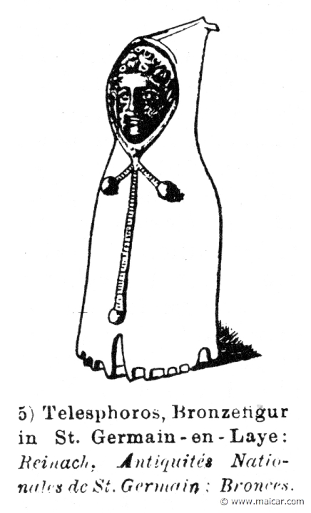 RV-0316.jpg - RV-0316: Telesphorus.Wilhelm Heinrich Roscher (Göttingen, 1845- Dresden, 1923), Ausfürliches Lexikon der griechisches und römisches Mythologie, 1884.