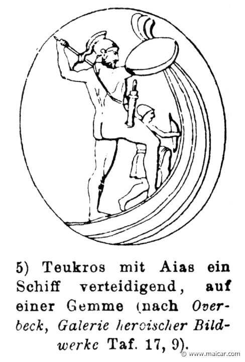RV-0424.jpg - RV-0424: Ajax and Teucer defending a ship against the Trojans.Wilhelm Heinrich Roscher (Göttingen, 1845- Dresden, 1923), Ausfürliches Lexikon der griechisches und römisches Mythologie, 1884.