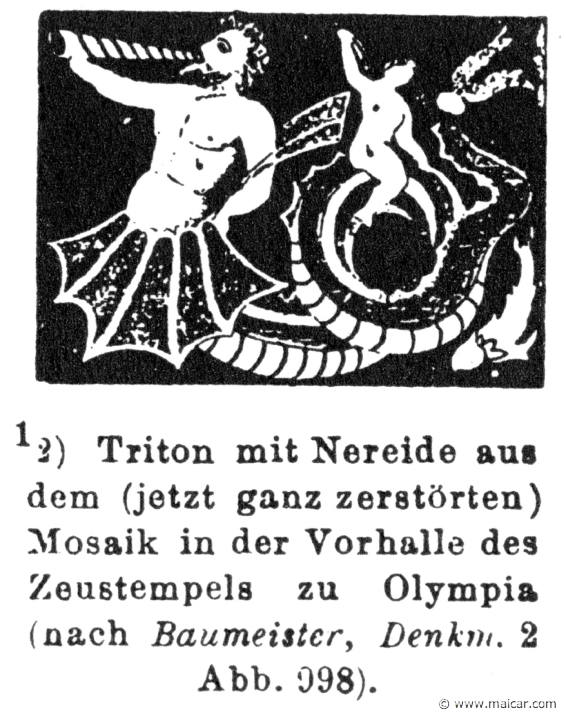 RV-1174.jpg - RV-1174: Triton and a Nereid.Wilhelm Heinrich Roscher (Göttingen, 1845- Dresden, 1923), Ausfürliches Lexikon der griechisches und römisches Mythologie, 1884.