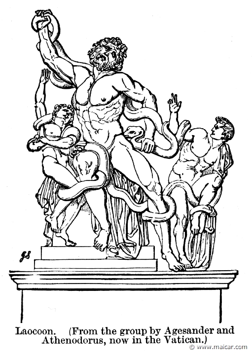 smi325.jpg - smi325: Laocoon and his sons, being killed by the serpent (1C BC or AD). Found 1506.