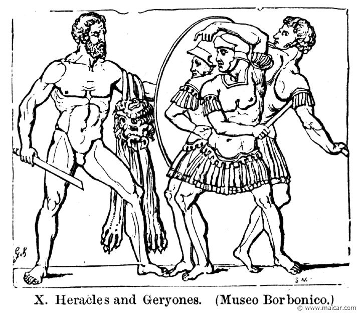 smi279a.jpg - smi279a: Heracles and Geryon.Sir William Smith, A Smaller Classical Dictionary of Biography, Mythology, and Geography (1898).