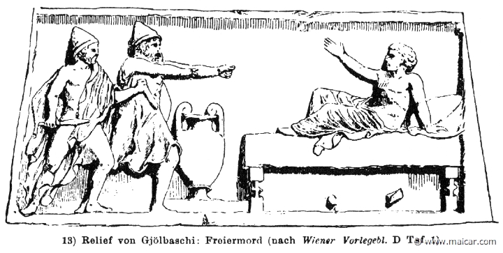 RIII.1-0674c.jpg - RIII.1-0674c: The killing of the Suitors of Penelope. Wilhelm Heinrich Roscher (Göttingen, 1845- Dresden, 1923), Ausfürliches Lexikon der griechisches und römisches Mythologie, 1884.